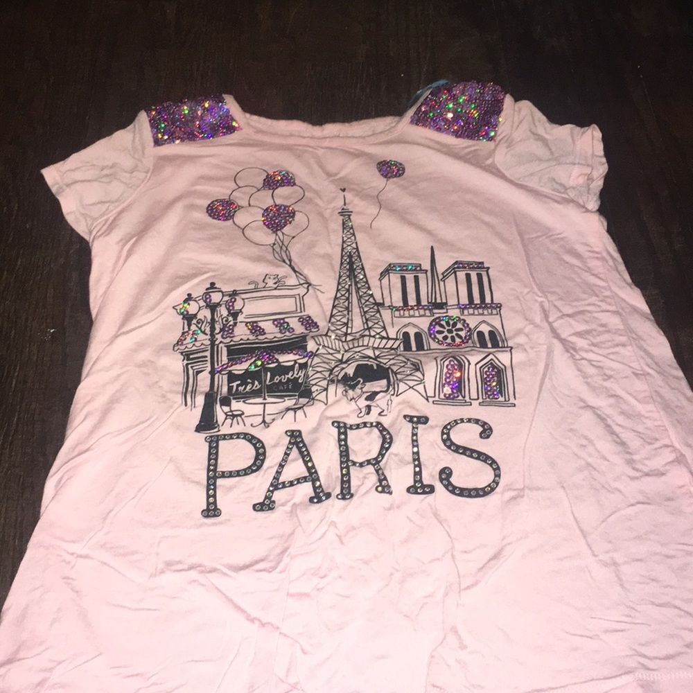Pink Paris justice shirt